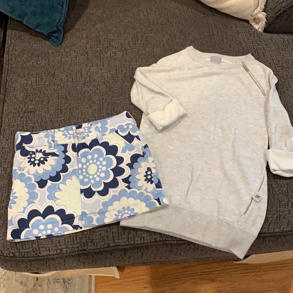 Roxy skirt and sweater set